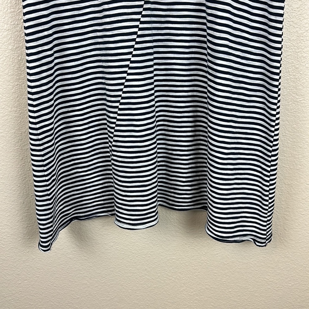 ATM Anthony Thomas Melillo Stripe Jersey Short Sleeve Dress - Picture 6 of 8